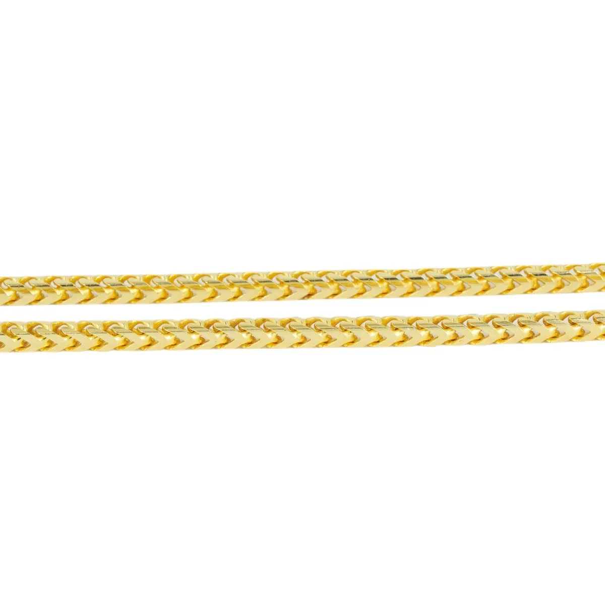 10K Gold 2.8mm Diamond Cut Solid Franco Chain