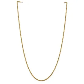 10K Yellow Gold Adjustable Rope Chain