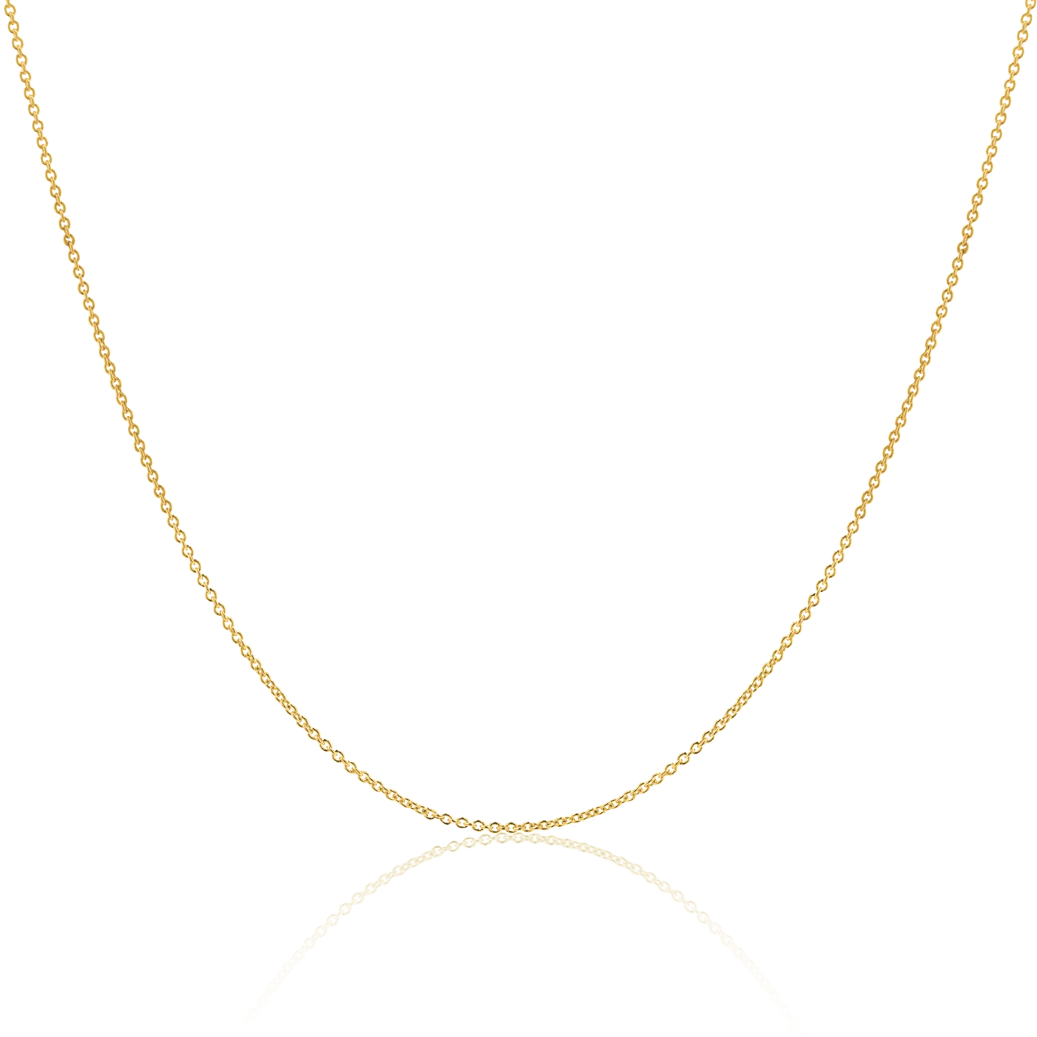 14K Gold Cable Chain Necklace