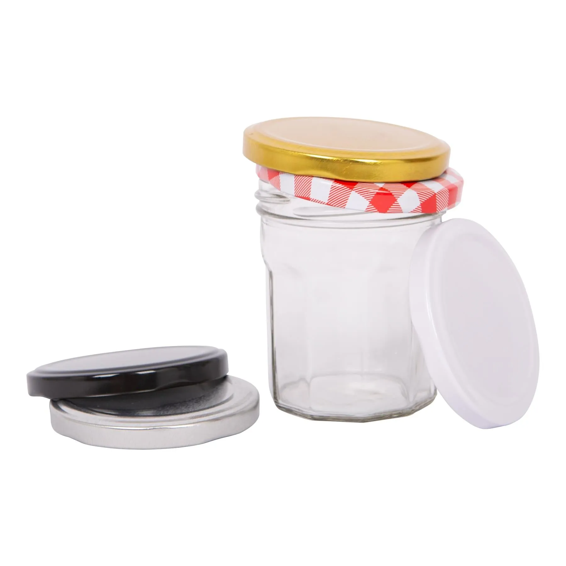 150ml Glass Jam Jars - Pack of 6 - By Argon Tableware