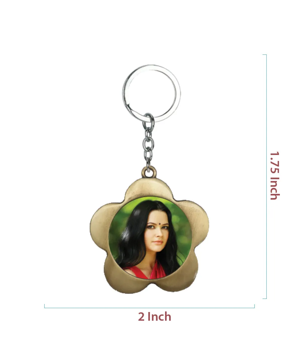 2-Foto Metal Keychain