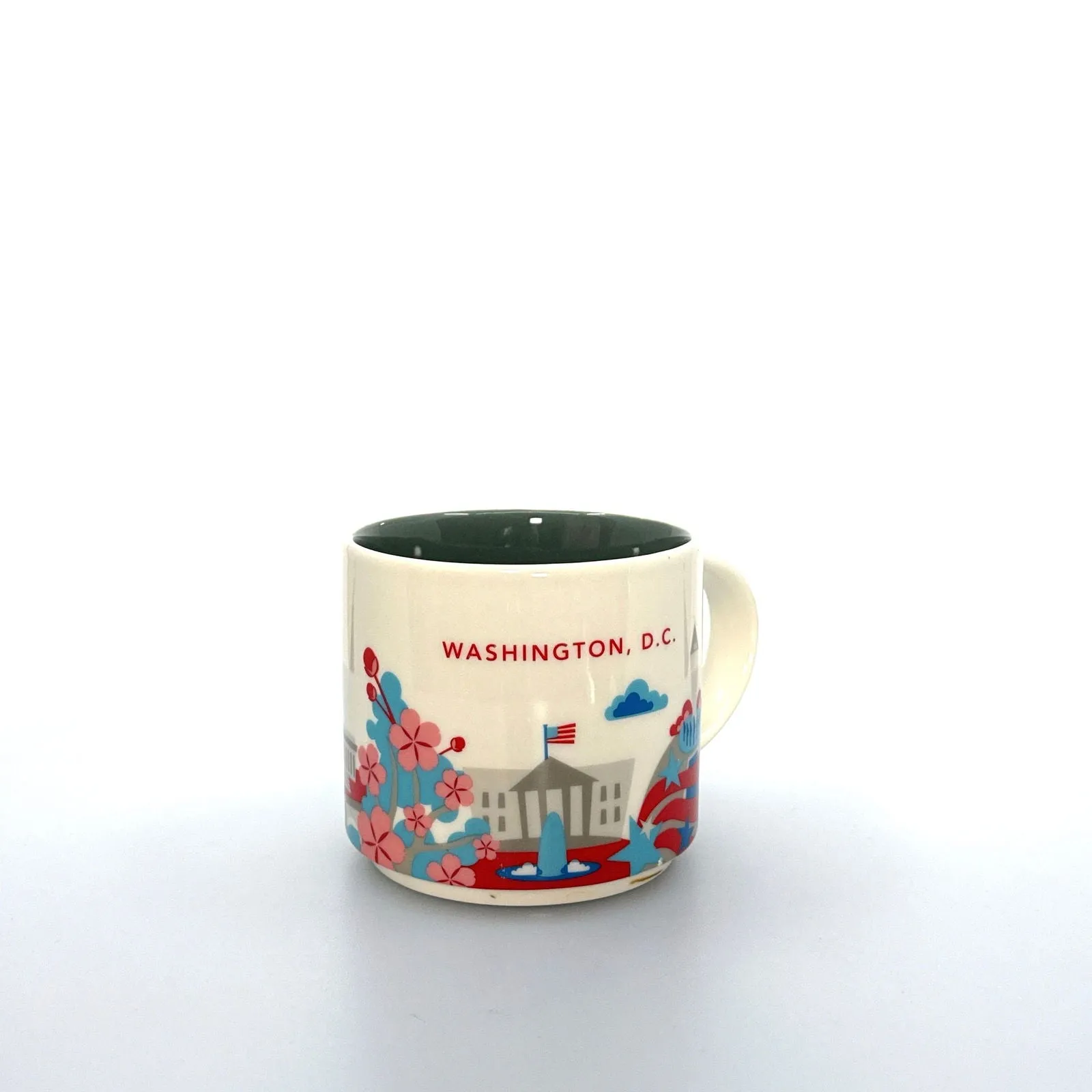 2015 Starbucks Washington D.C. YOU ARE HERE Coffee Mug 14oz Collectors Cup Pre-Owned