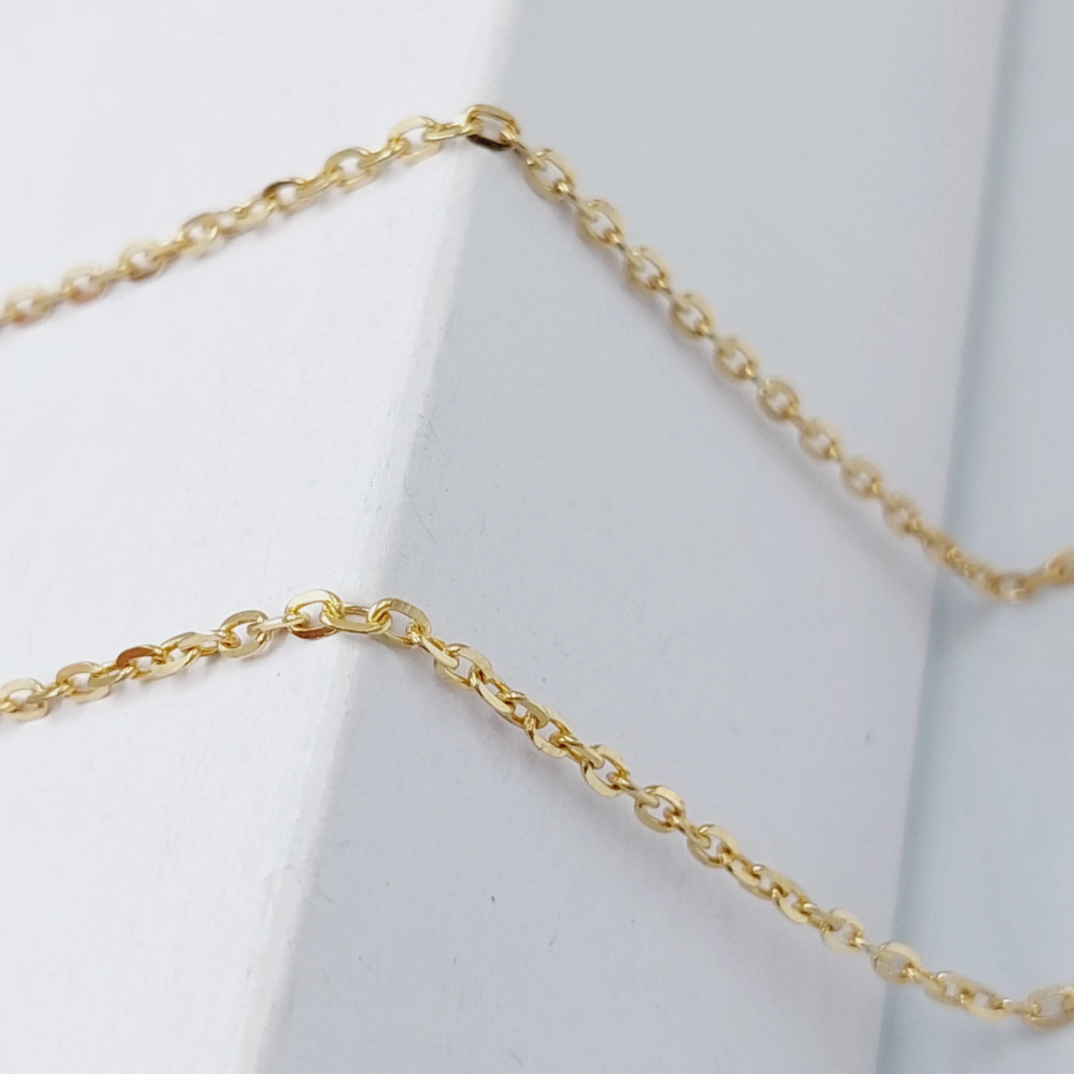 (2mm) 18K Cable Link Chain