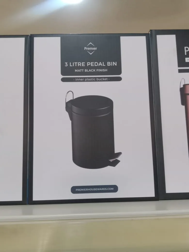 3L Pedal Bin - Matte Black