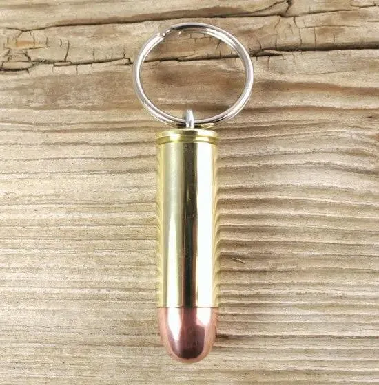 45 Colt Brass Bullet Keychain