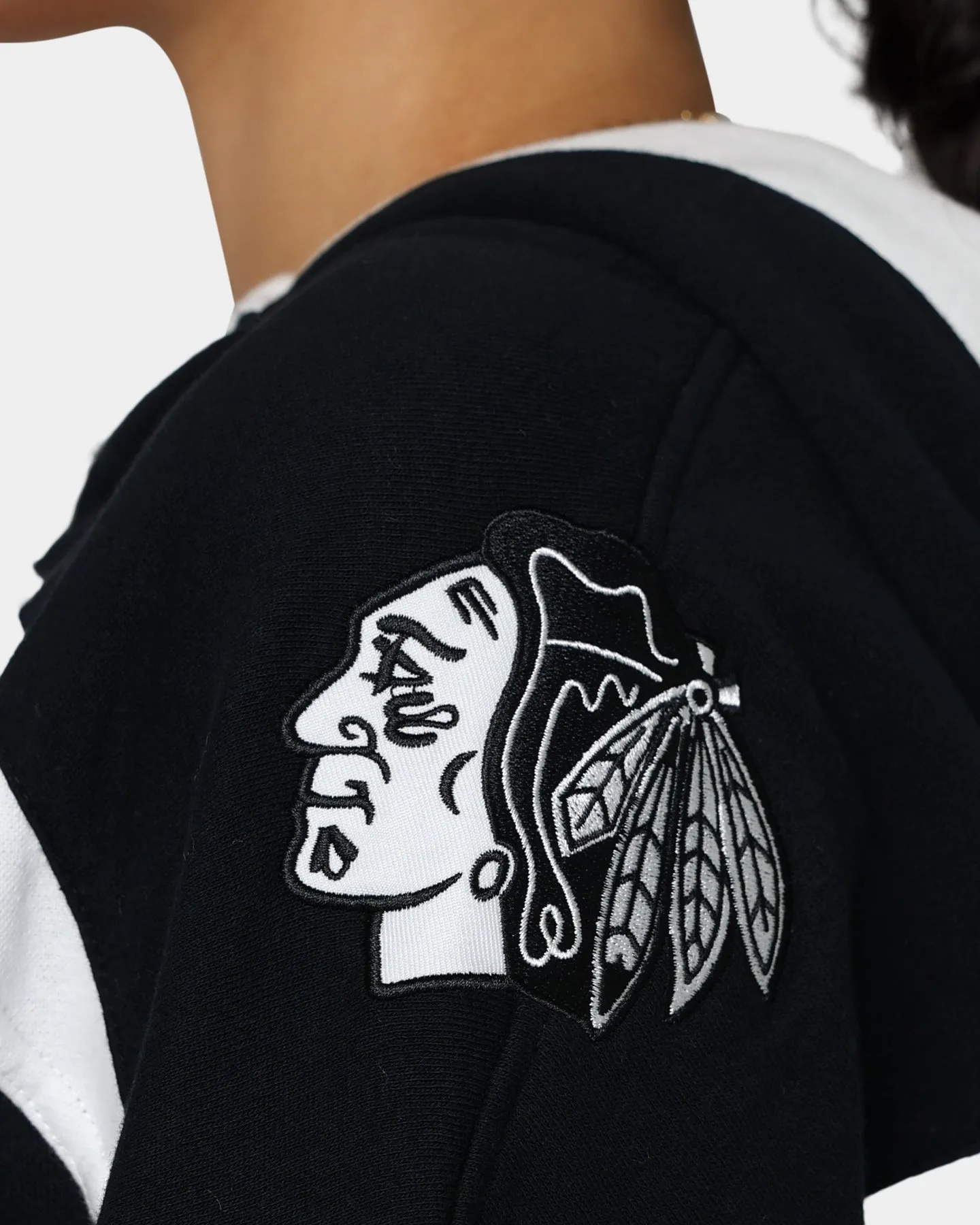 47 Brand Chicago Blackhawks Superior Lacer Hoodie Jet Black