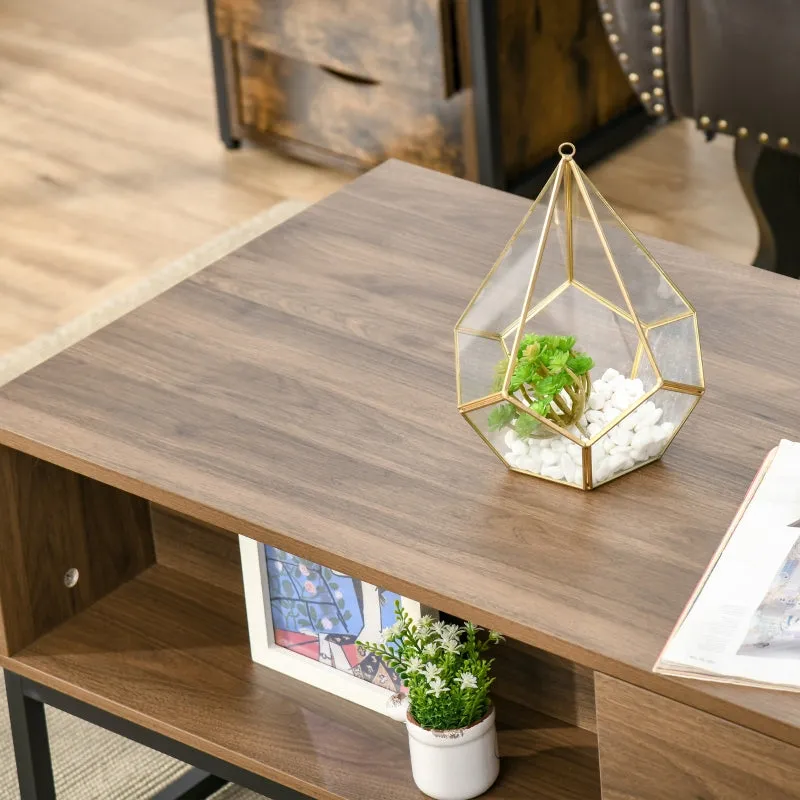 47" Industrial Coffee Table - Brown