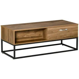 47" Industrial Coffee Table - Brown