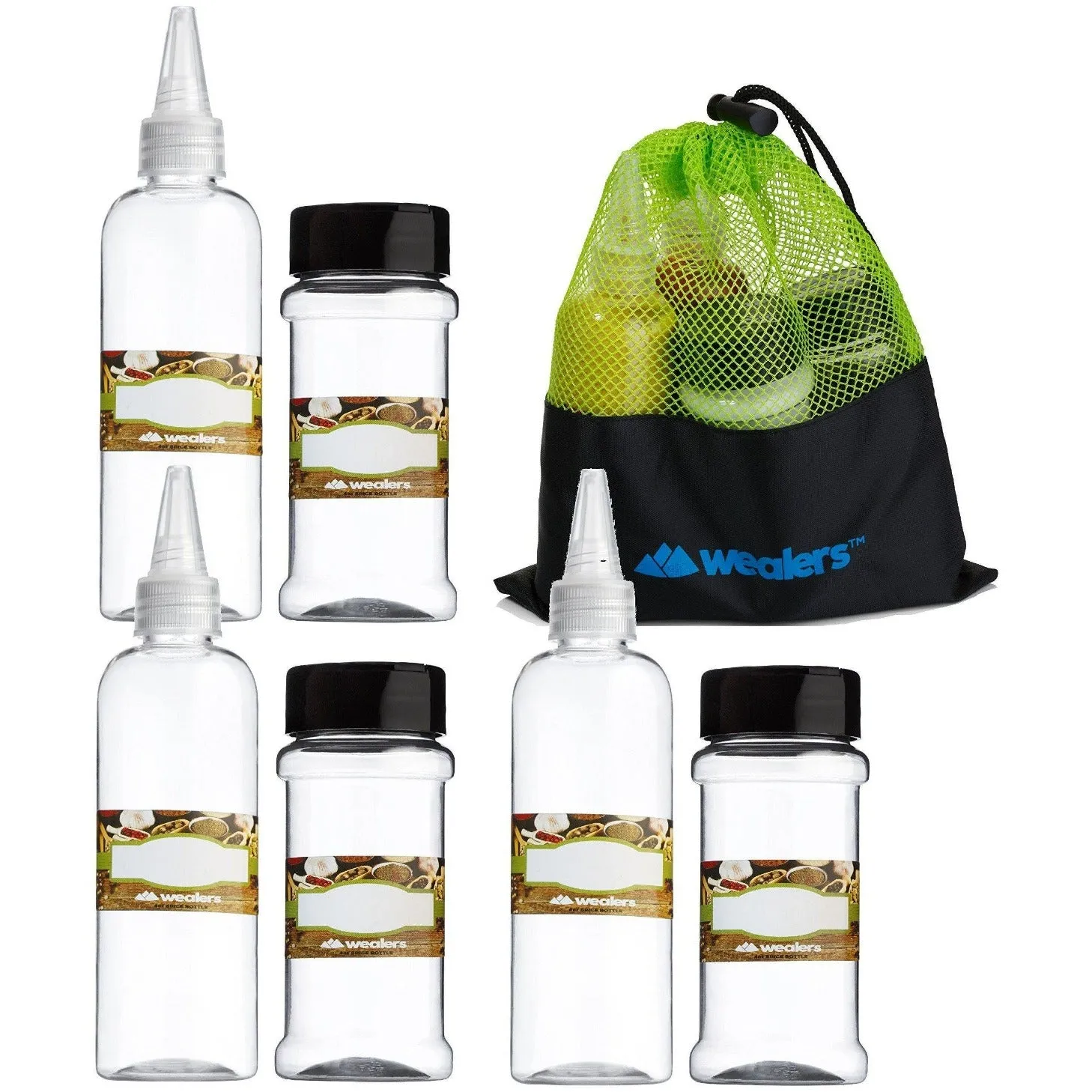 7 Pc Spice/Herb Shakers