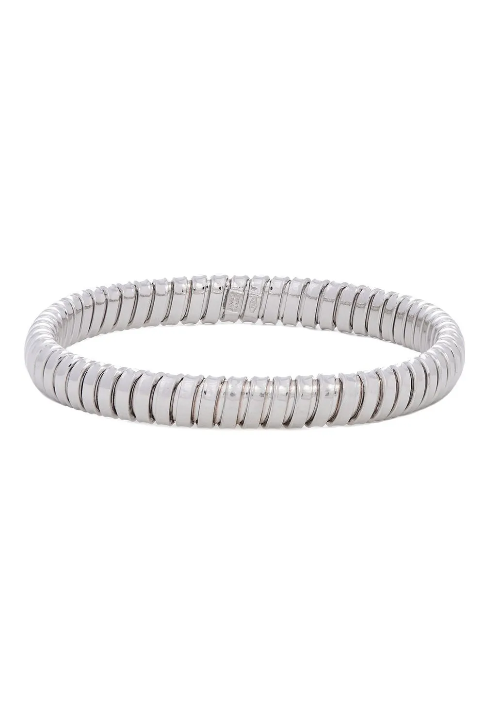 75th Anniversary Single Rolling Bracelet - White Gold