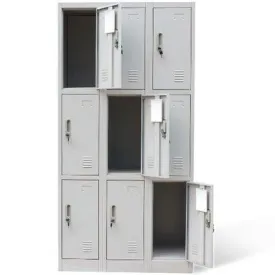 9-Door Student Metal Locker