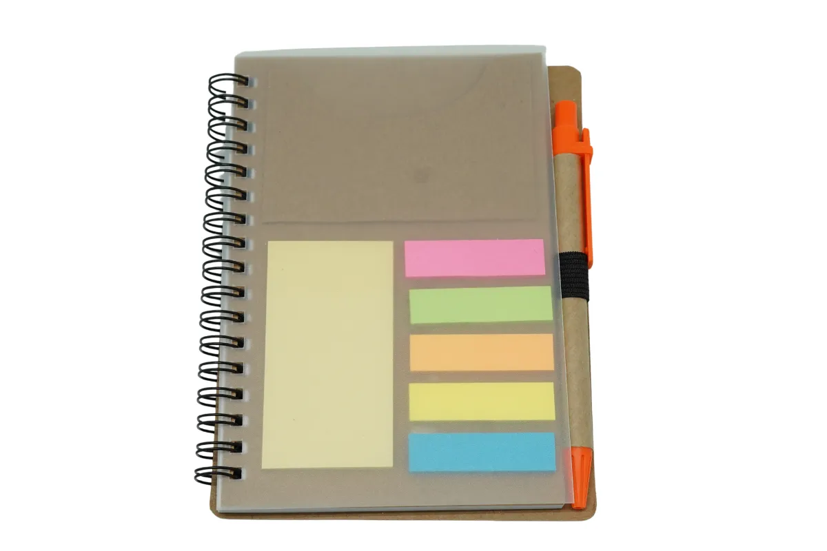 A5 wire-o Notebook with Post It