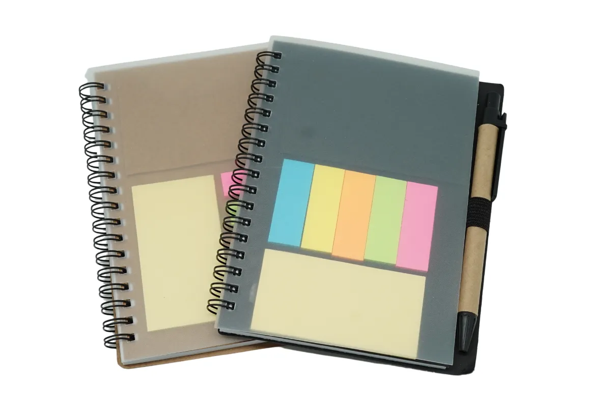 A5 wire-o Notebook with Post It