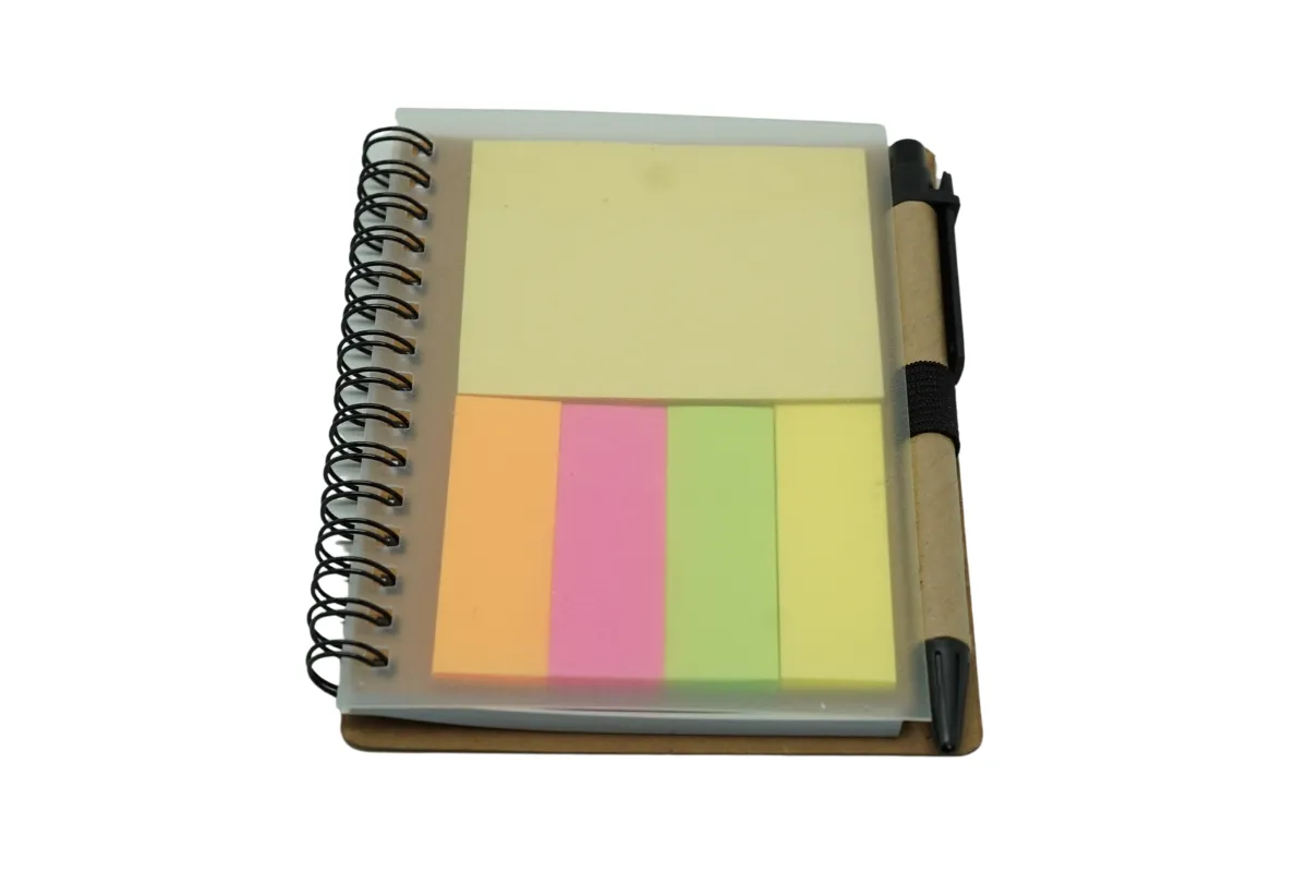 A5 wire-o Notebook with Post It