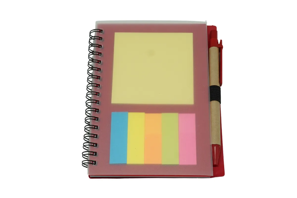 A5 wire-o Notebook with Post It