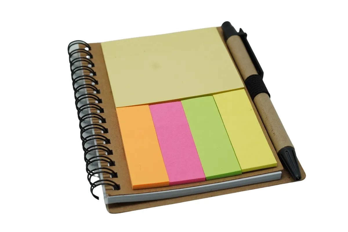 A5 wire-o Notebook with Post It