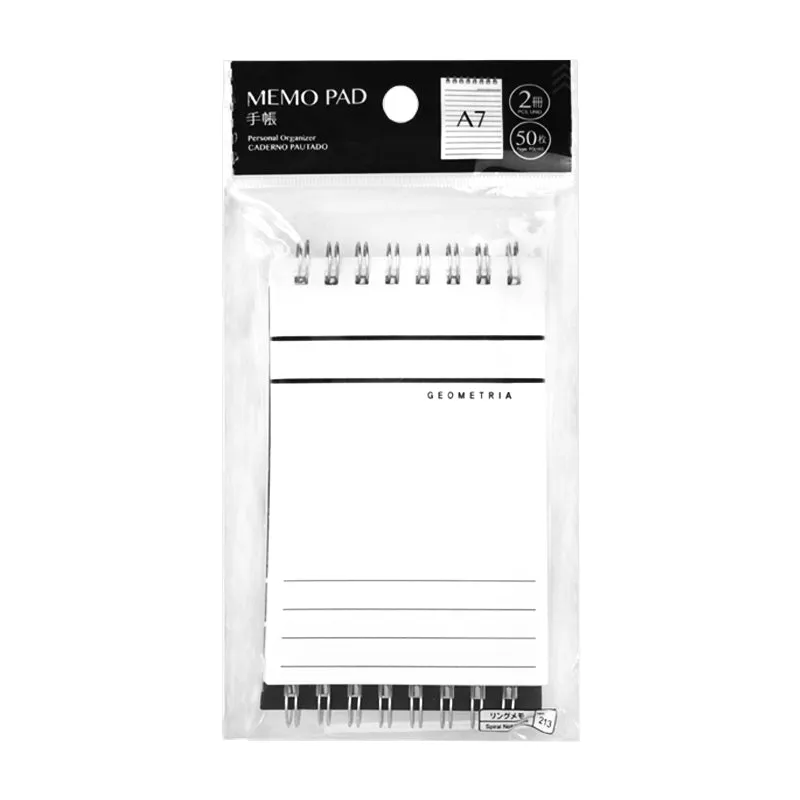 A7 Personal Organizer Ruled Line 2pcs