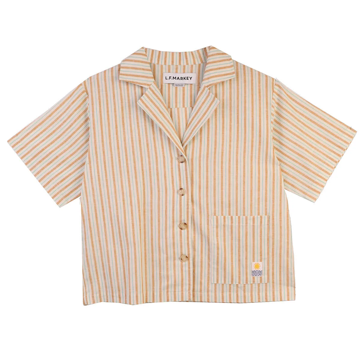 Abel Shirt in Citrus Stripe by L.F.Markey - Last Ones In Stock - UK 12-14