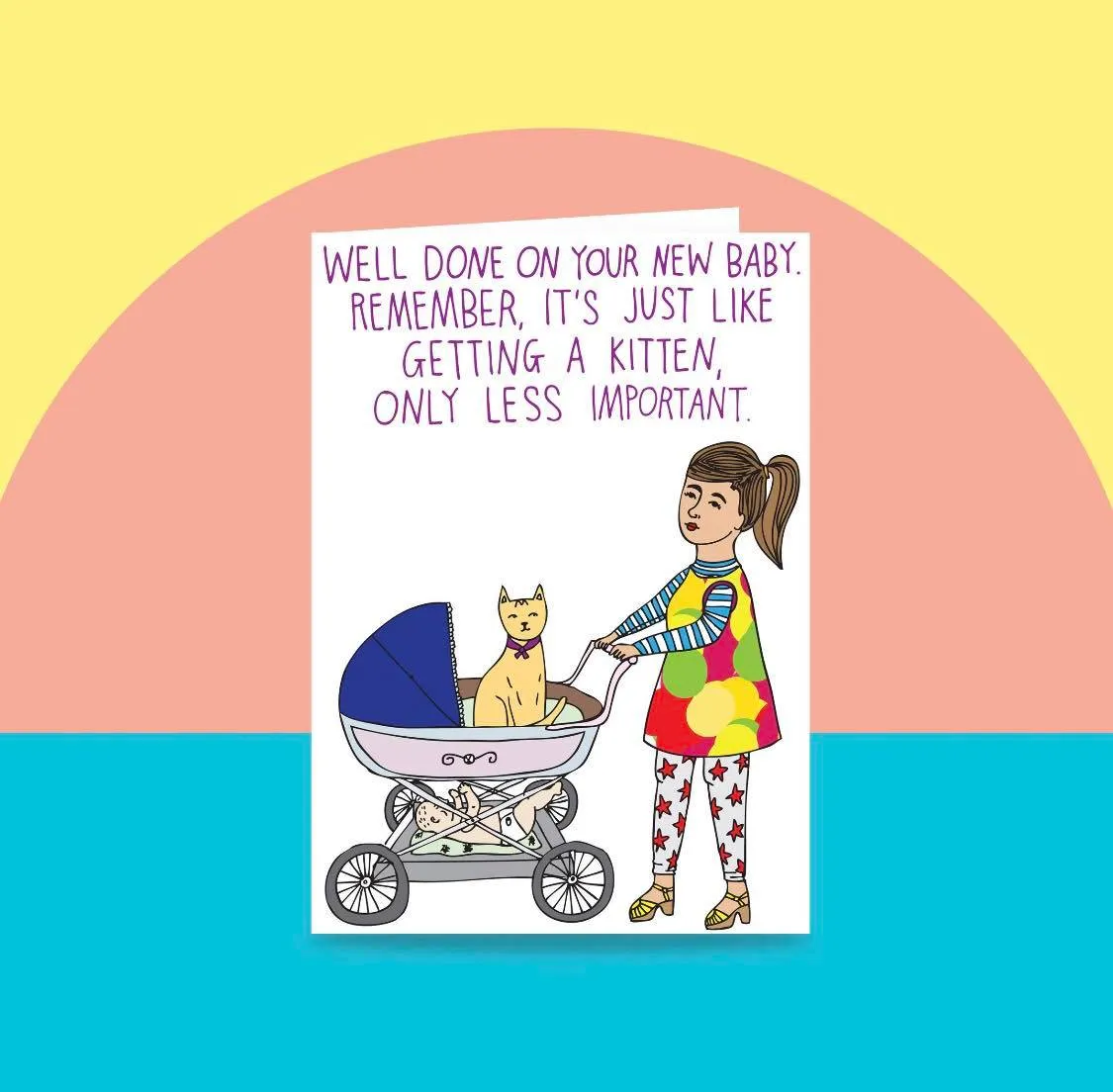 Able And Game Greeting Card - New Baby