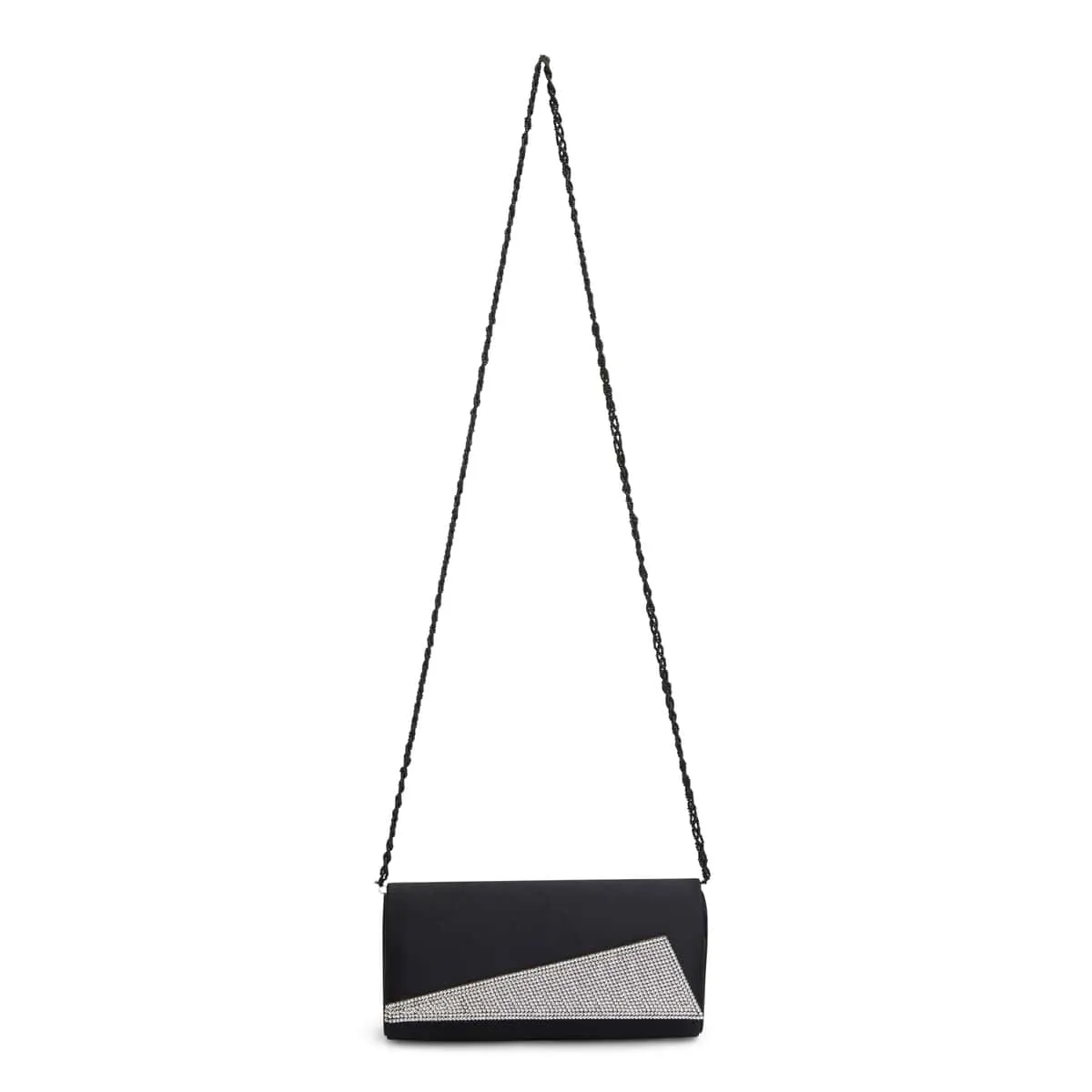 Addy Handbag in Black Smooth Fabric