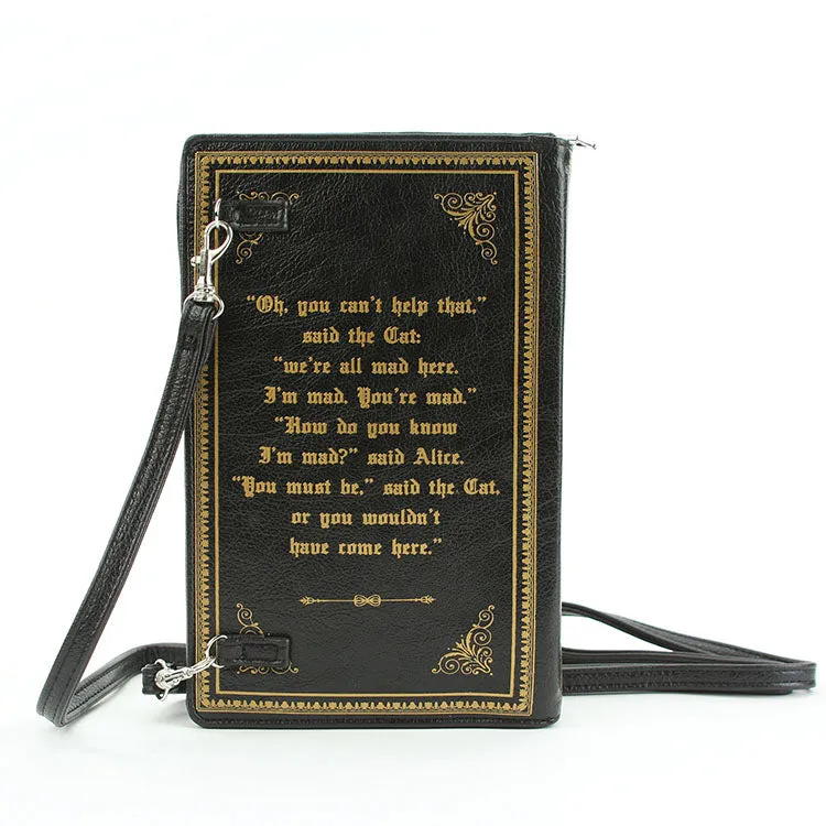 Alice in Wonderland Book Cross-body Bag