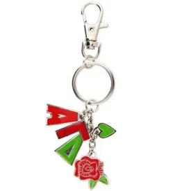 Alpha Gamma Delta Charm Keychain - Alexandra Co. a1048