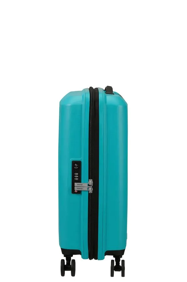 American Tourister Aerostep Expandable 55cm Cabin Spinner | Turquoise Tonic