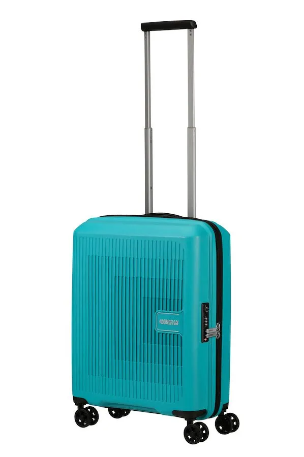 American Tourister Aerostep Expandable 55cm Cabin Spinner | Turquoise Tonic