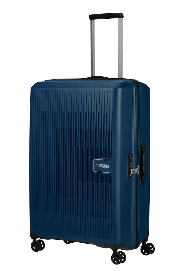 American Tourister Aerostep Expandable 77cm Large Spinner | Navy