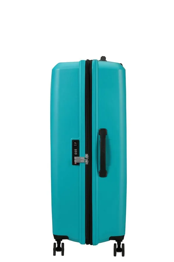 American Tourister Aerostep Expandable 77cm Large Spinner | Turquoise Tonic