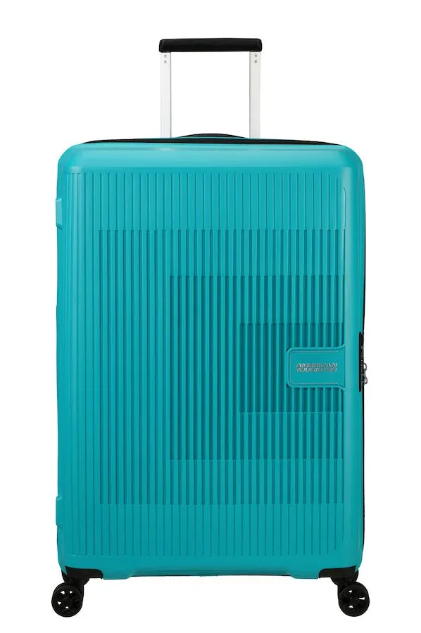 American Tourister Aerostep Expandable 77cm Large Spinner | Turquoise Tonic