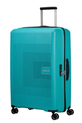 American Tourister Aerostep Expandable 77cm Large Spinner | Turquoise Tonic