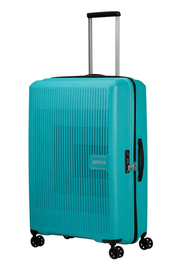 American Tourister Aerostep Expandable 77cm Large Spinner | Turquoise Tonic