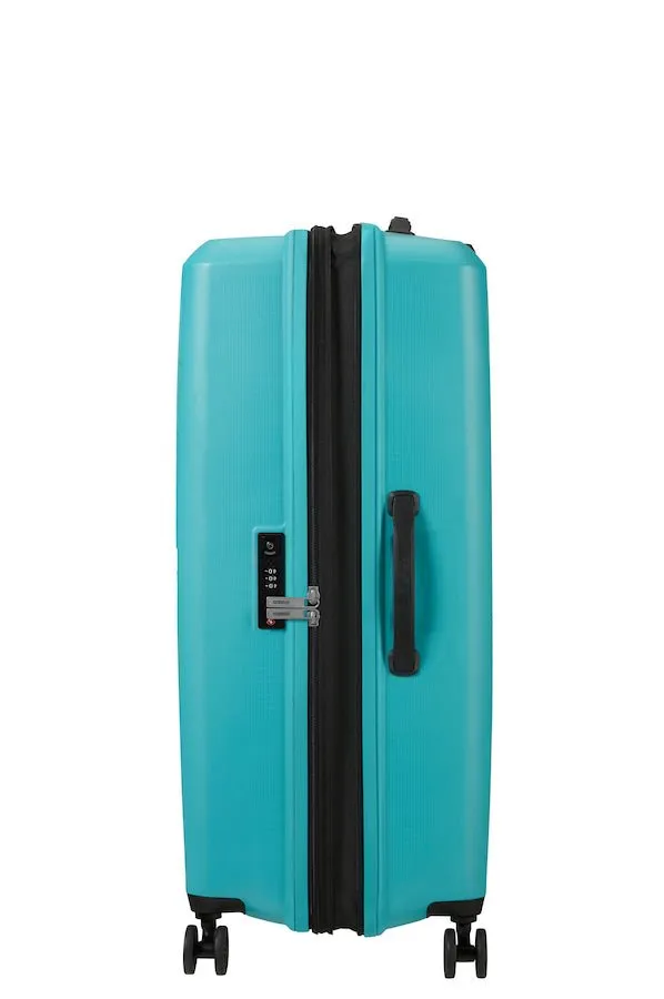 American Tourister Aerostep Expandable 77cm Large Spinner | Turquoise Tonic