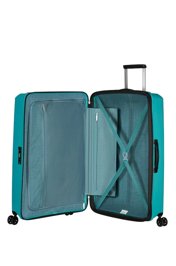 American Tourister Aerostep Expandable 77cm Large Spinner | Turquoise Tonic