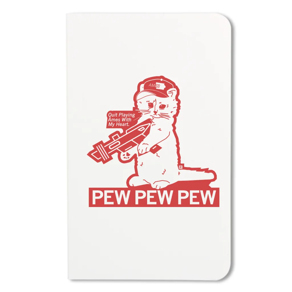 Ames Heart Pew Pew Pew Notebook