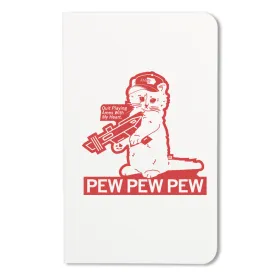 Ames Heart Pew Pew Pew Notebook