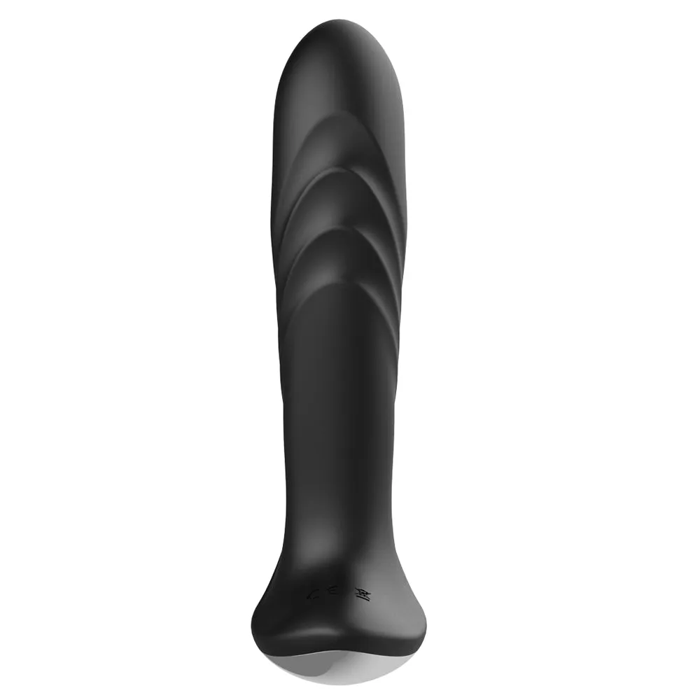 Anal Swirl Vibrating Prostate Stimulator With Rolling Ball & Rotating Beads