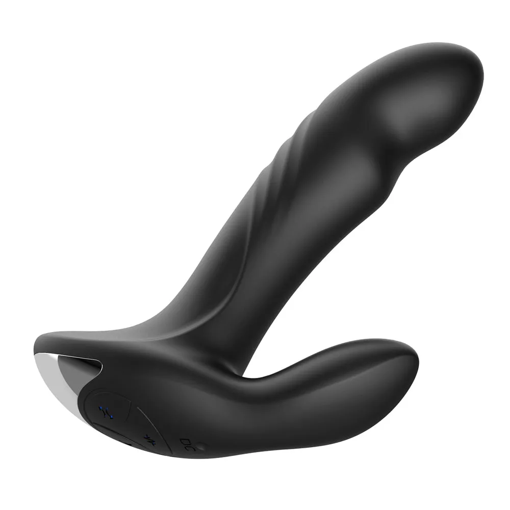 Anal Swirl Vibrating Prostate Stimulator With Rolling Ball & Rotating Beads