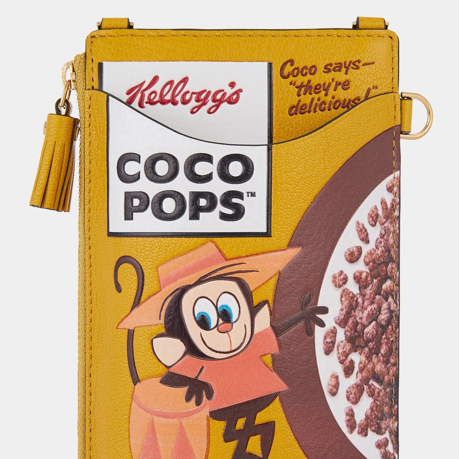 Anya Brands Coco Pops Zip Phone Pouch on Strap