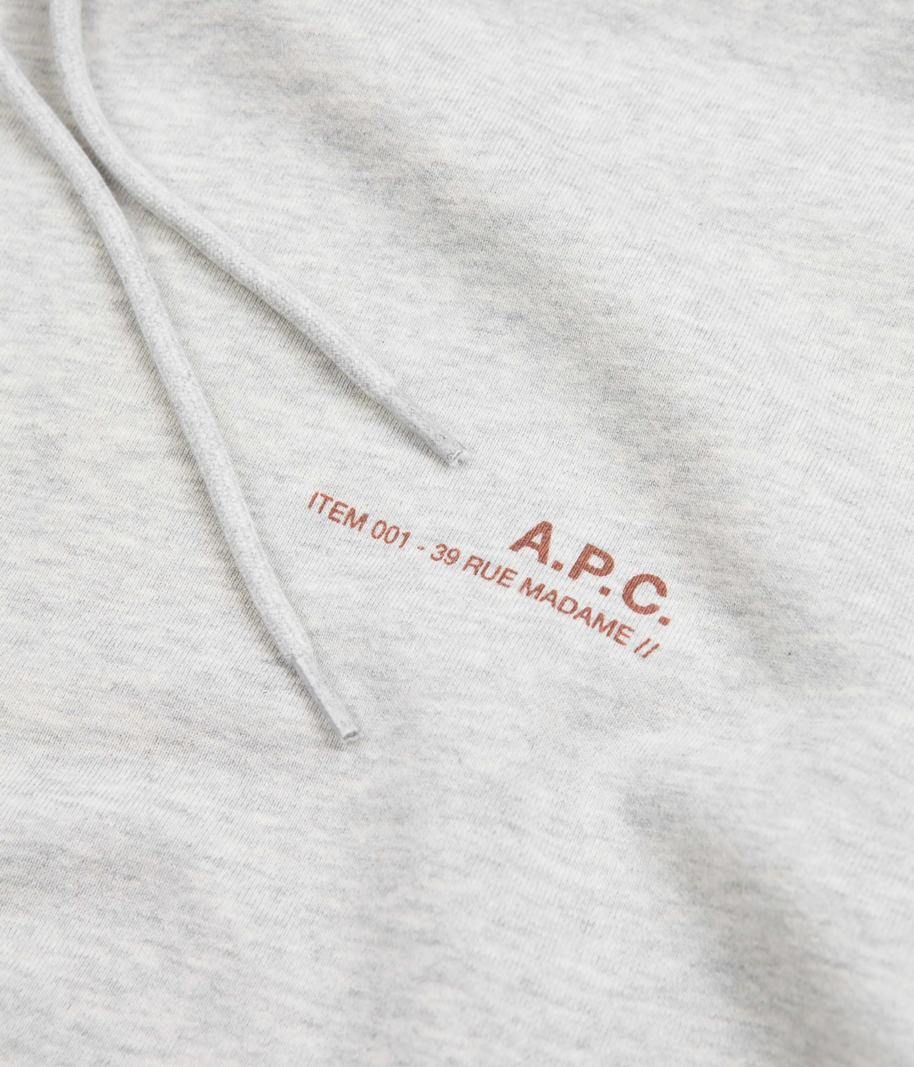 A.P.C. Item Hoodie - Heathered Ecru