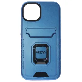 Apple iPhone 11 Pro Max Case, (BORO) Magnetic Ring Armor Case with Card Holder, Color Blue