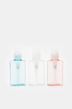 Assorted Travel Bottle Kit (Pack of 3)