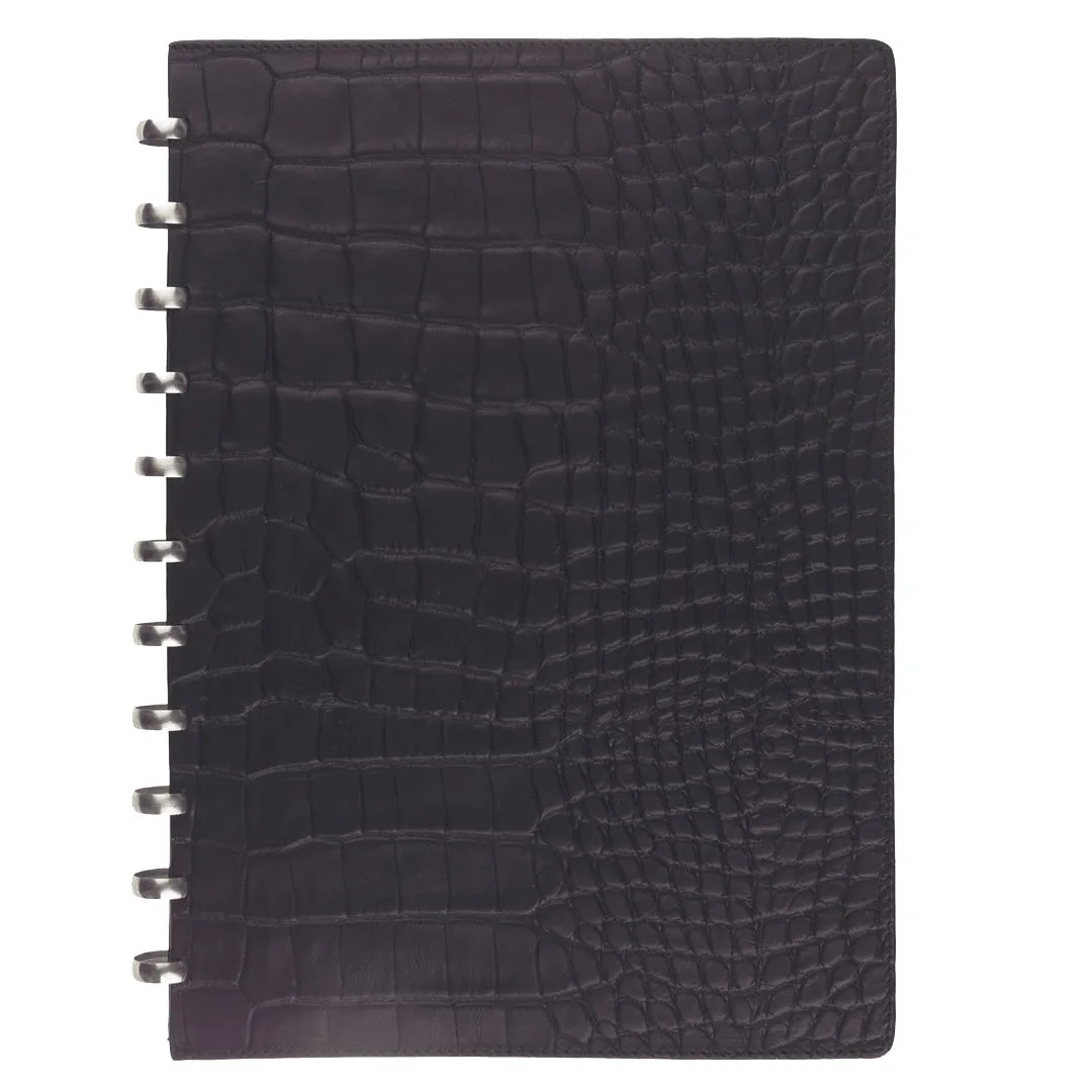 Atoma Pur Croco Brown Leather Notebook 210 x 295