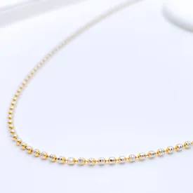 Attractive Two-Tone Bead Chain - 18"