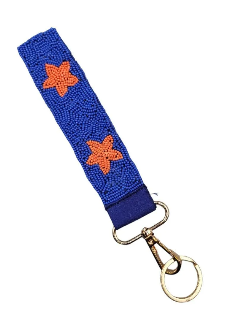 BAH001 Star Beaded Keychain Wristlet