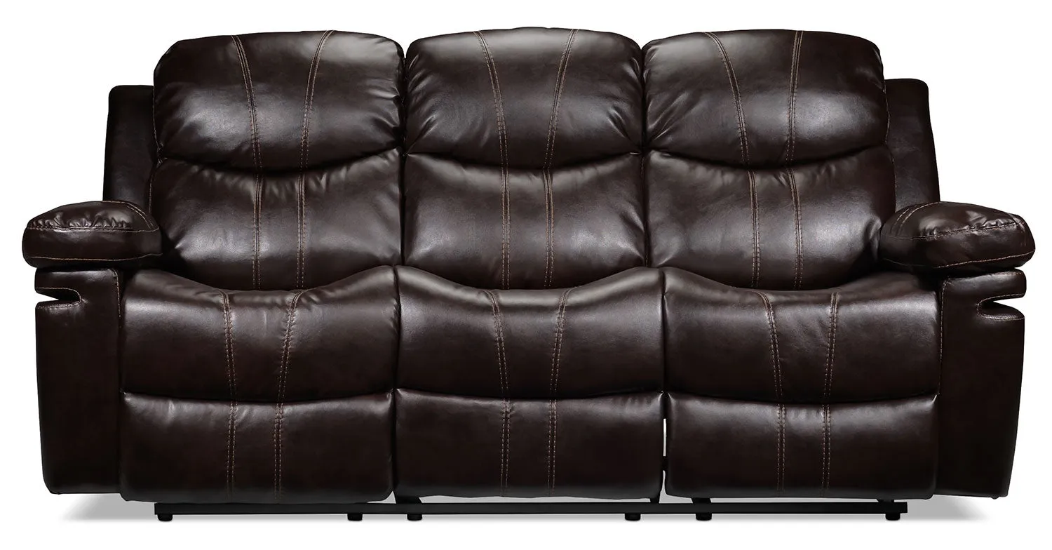 Barcelona Reclining Sofa - Brown