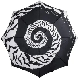 Bat Swirl Skull Handle Umbrella