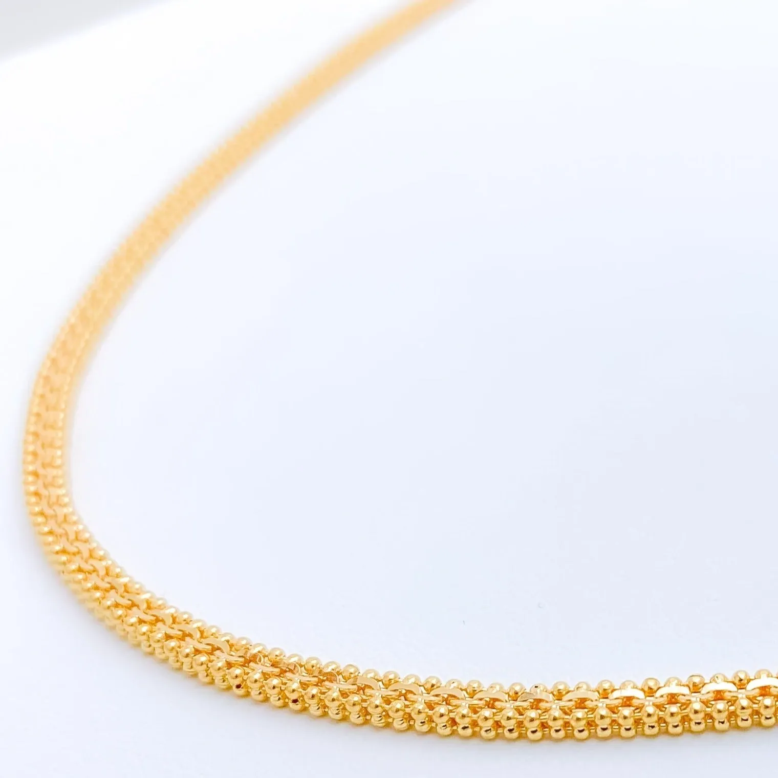 Beaded Square Chain - 22"