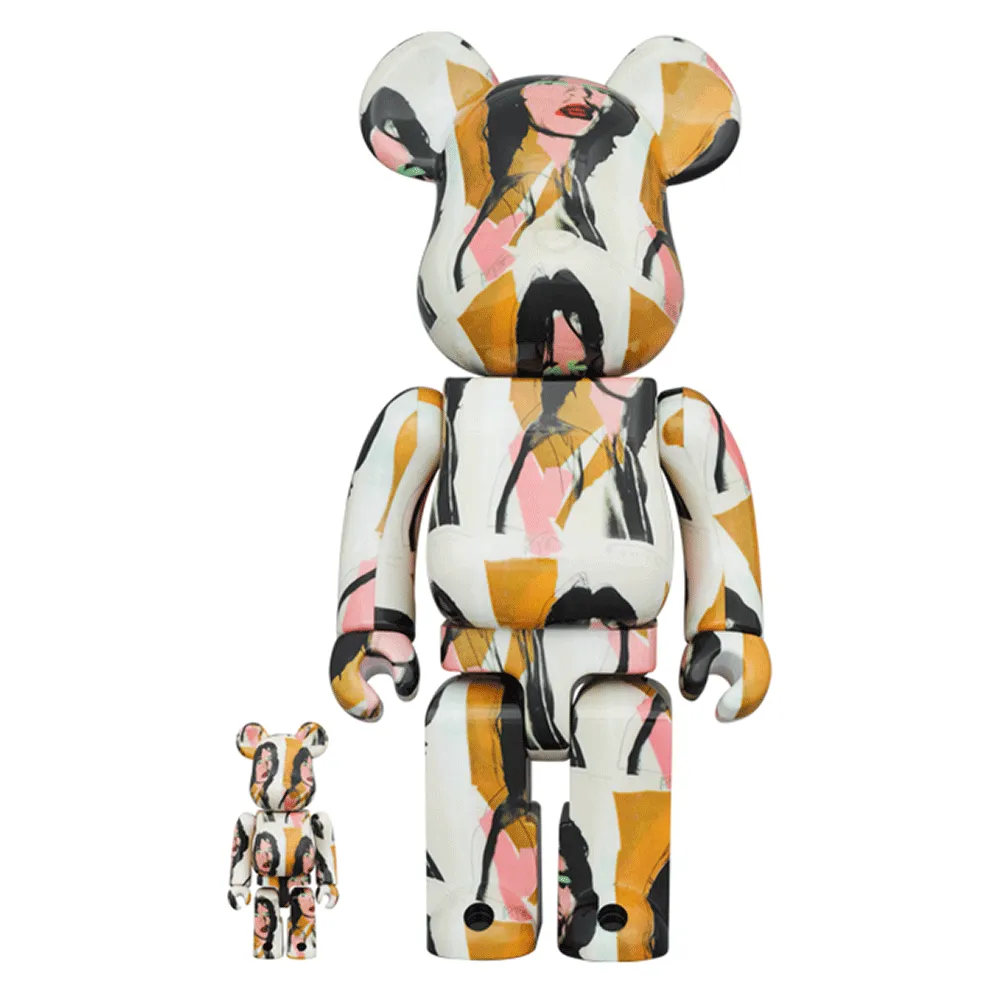 BEARBRICK Andy Warhol Mick Jagger 100% & 400%